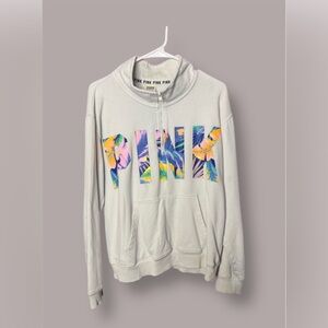 Victoria's Quarter zip with Tropical PINK Logo